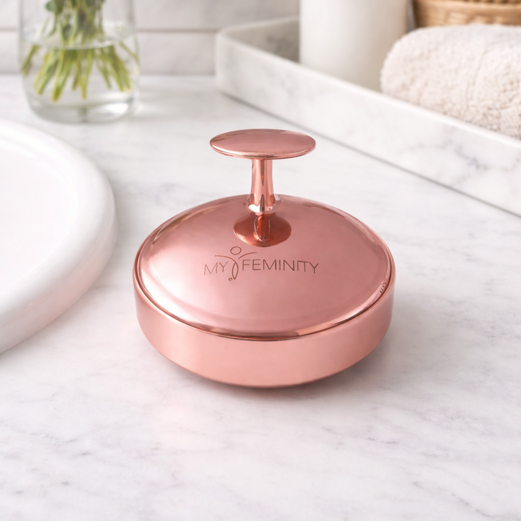 Masážní kartáč na mytí vlasů - rose gold4